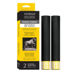 NITRAM DEMI BATONS CHARCOAL 25MM SOFT 2 PACK