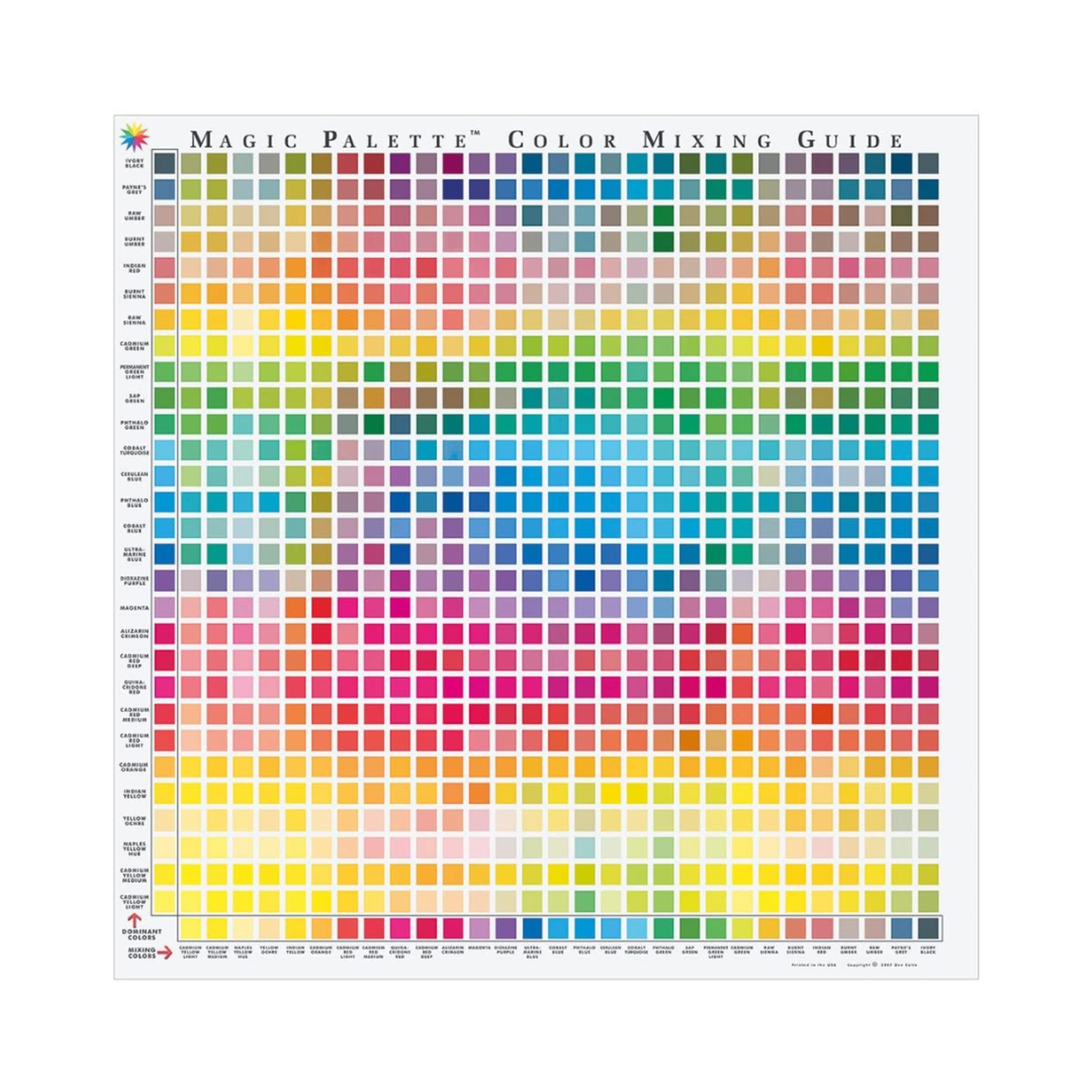 MAGIC PALETTE COLOUR MIXING GUIDE 24X24