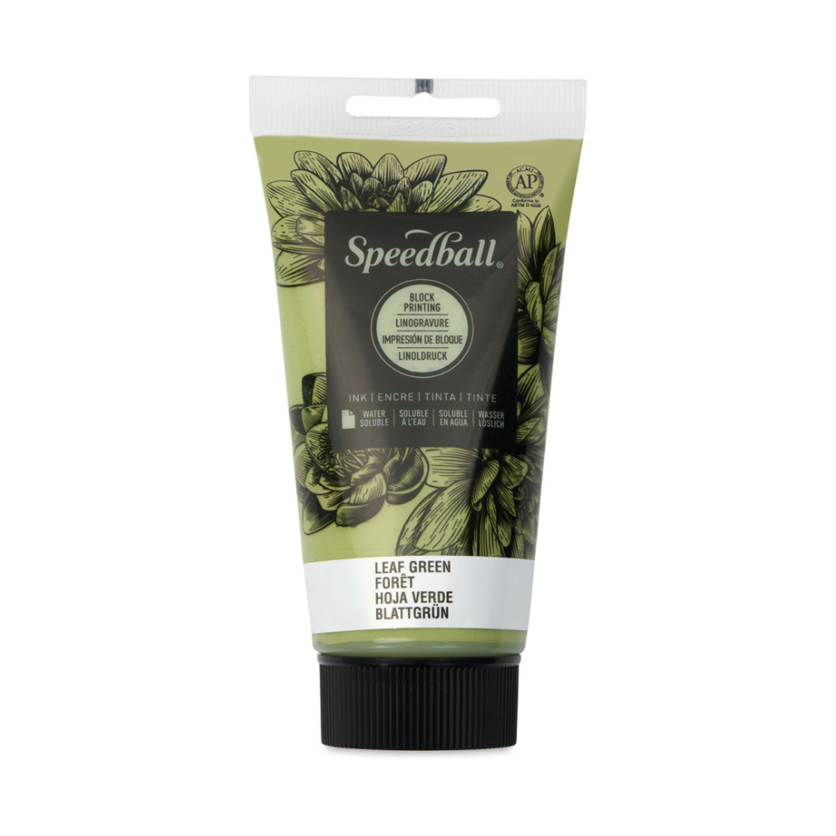 SPEEDBALL BLOCK PRINTING INK WATER SOLUBLE 2.5OZ LEAF GREEN