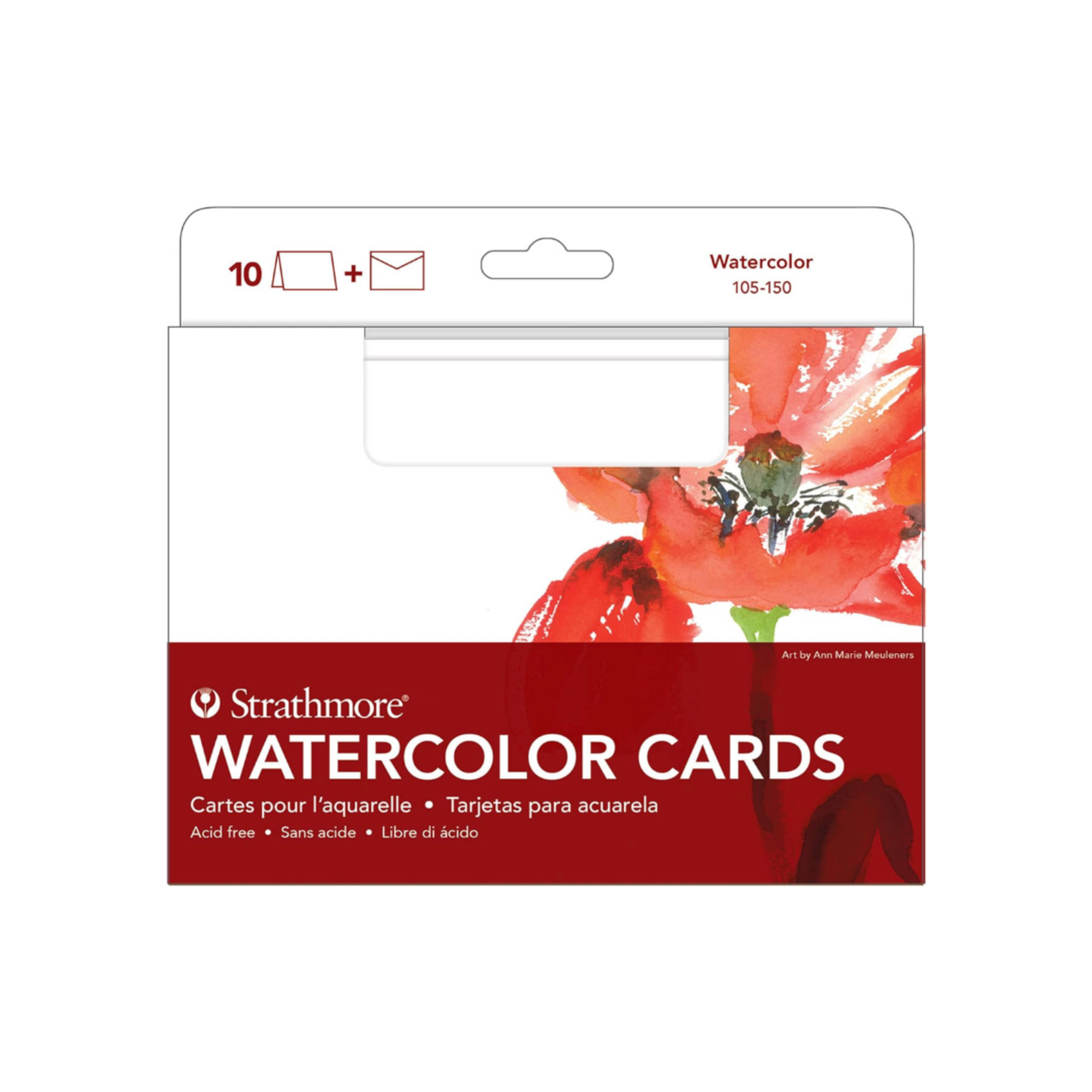 STRATHMORE STRATHMORE WATERCOLOUR CARDS 5X7 10/PK