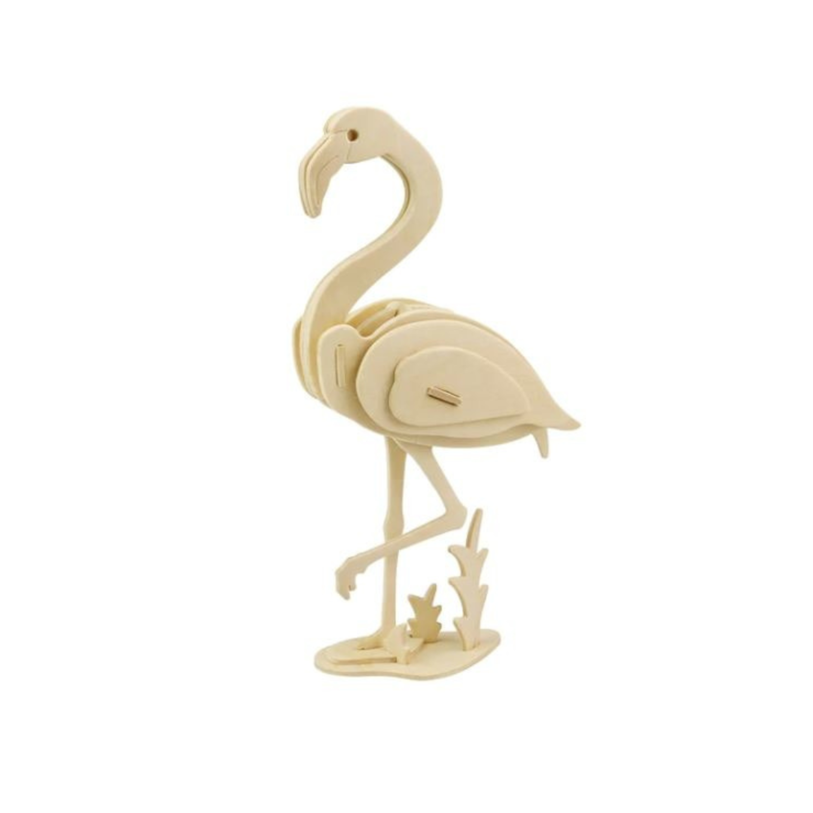 HANDS CRAFT DIY 3D WOODEN PUZZLE FLAMINGO