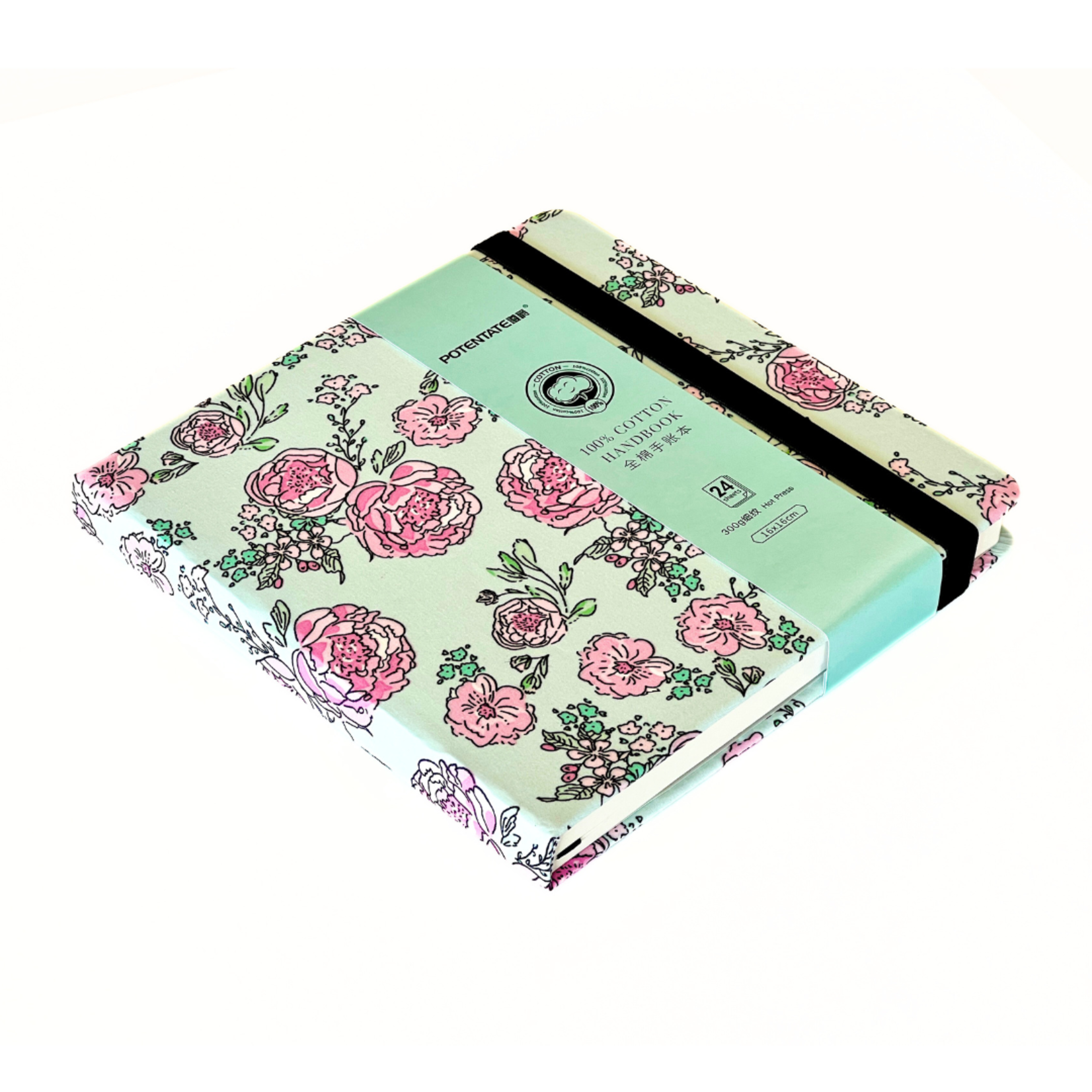 POTENTATE WATERCOLOUR JOURNAL HP 300GSM 6X6 24/SHT