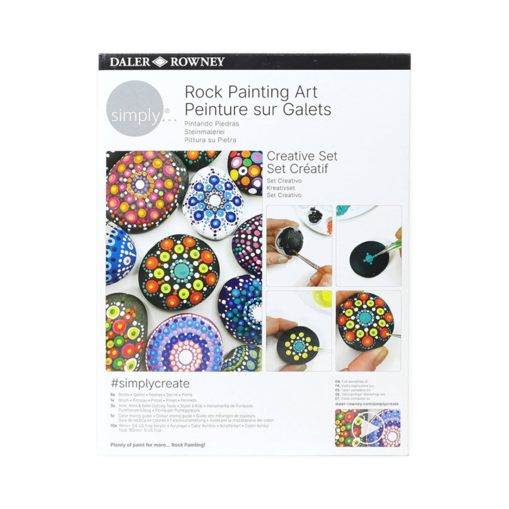 DALER ROWNEY ROCK PAINTING ART CREATIVE SET