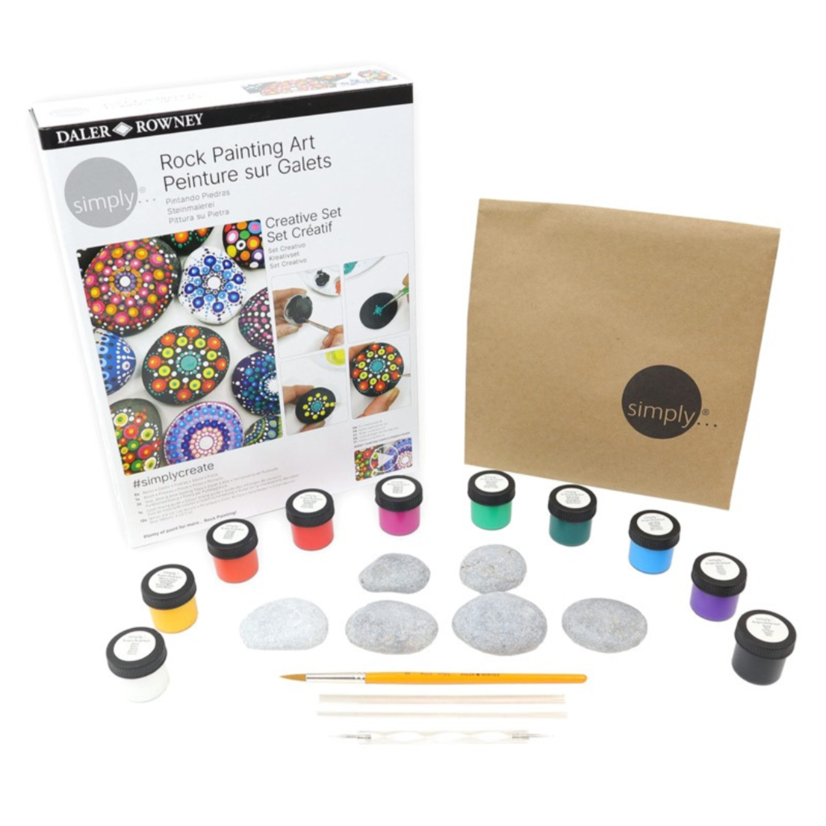 DALER ROWNEY ROCK PAINTING ART CREATIVE SET