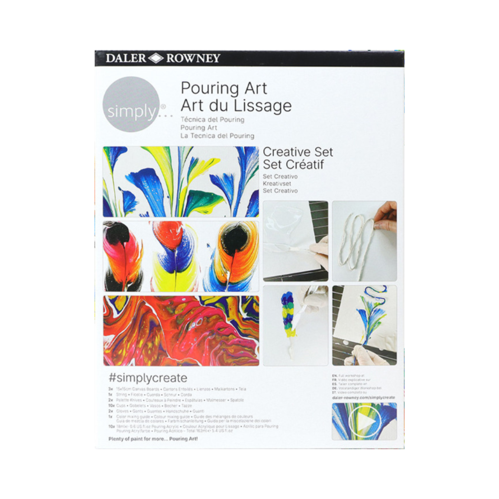 DALER ROWNEY POURING ART CREATIVE SET