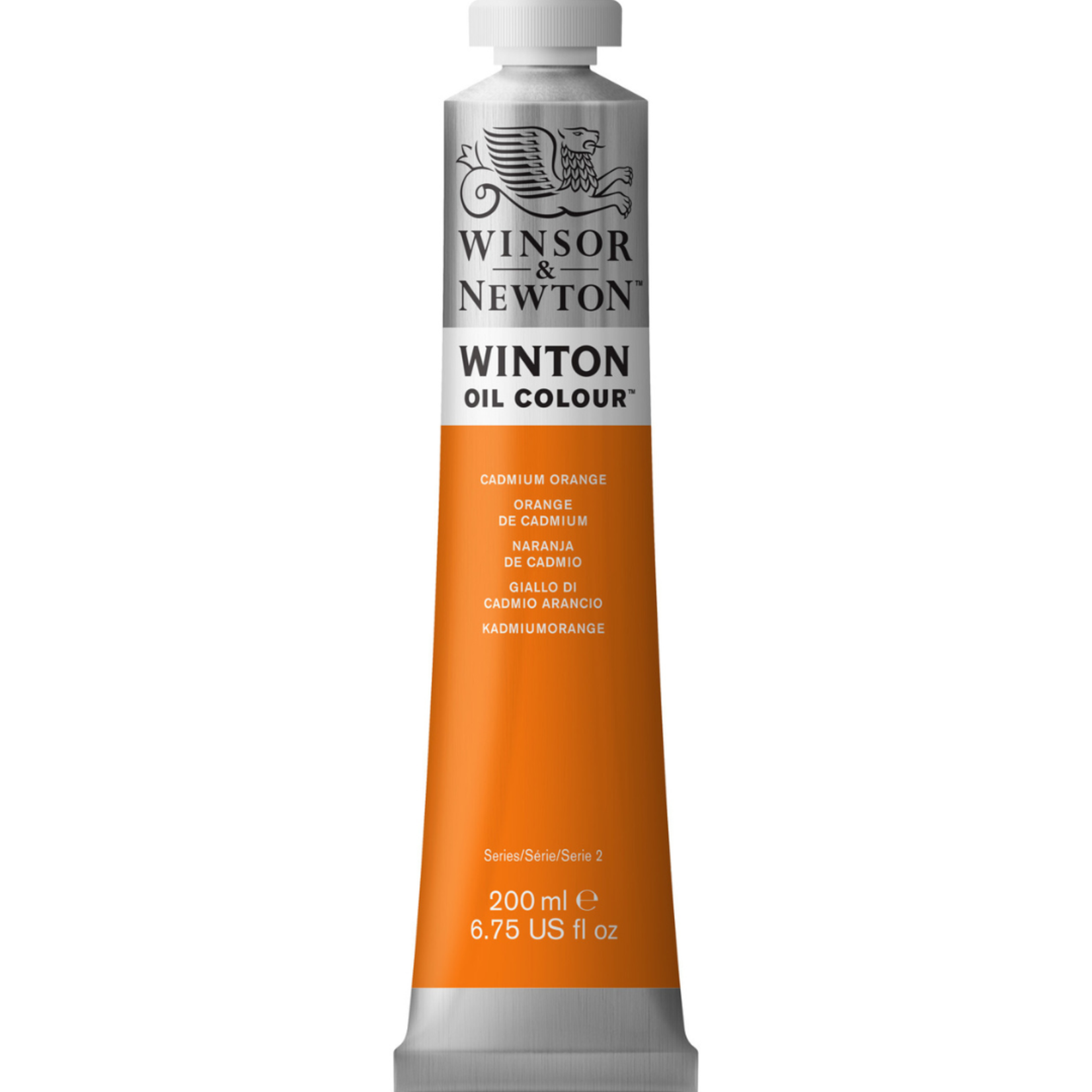 WINSOR & NEWTON WINTON OIL 200ML CADMIUM ORANGE