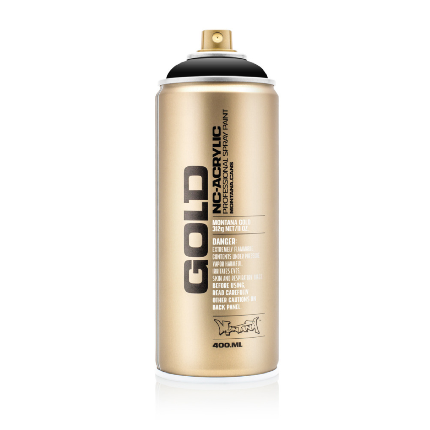 MONTANA GOLD ACRYLIC SPRAY CAN SHOCK BLACK