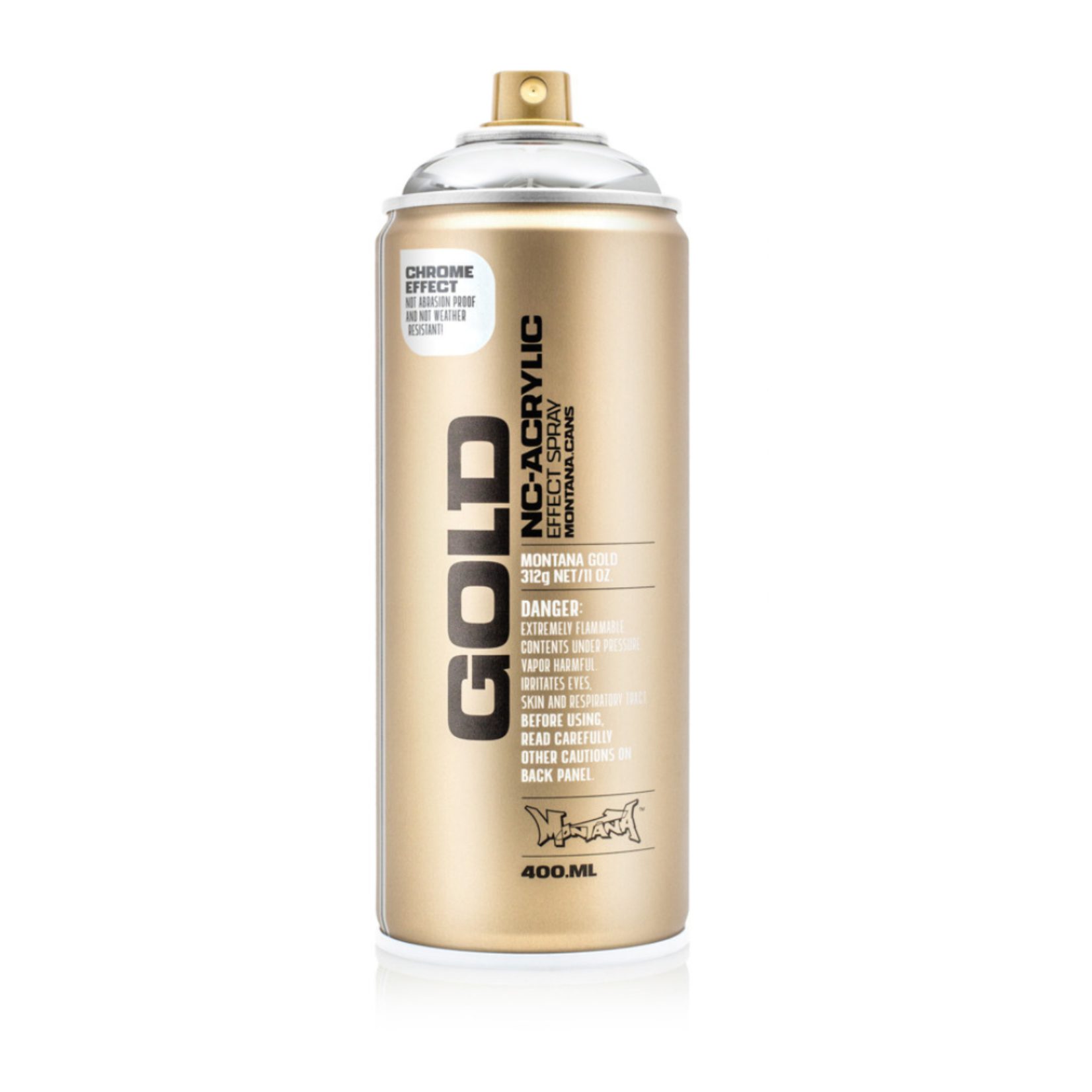 MONTANA GOLD ACRYLIC SPRAY CAN SILVER CHROME