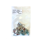 GILDED RABBIT D RING HANGERS SMALL 10/PACK  WITH SCREWS