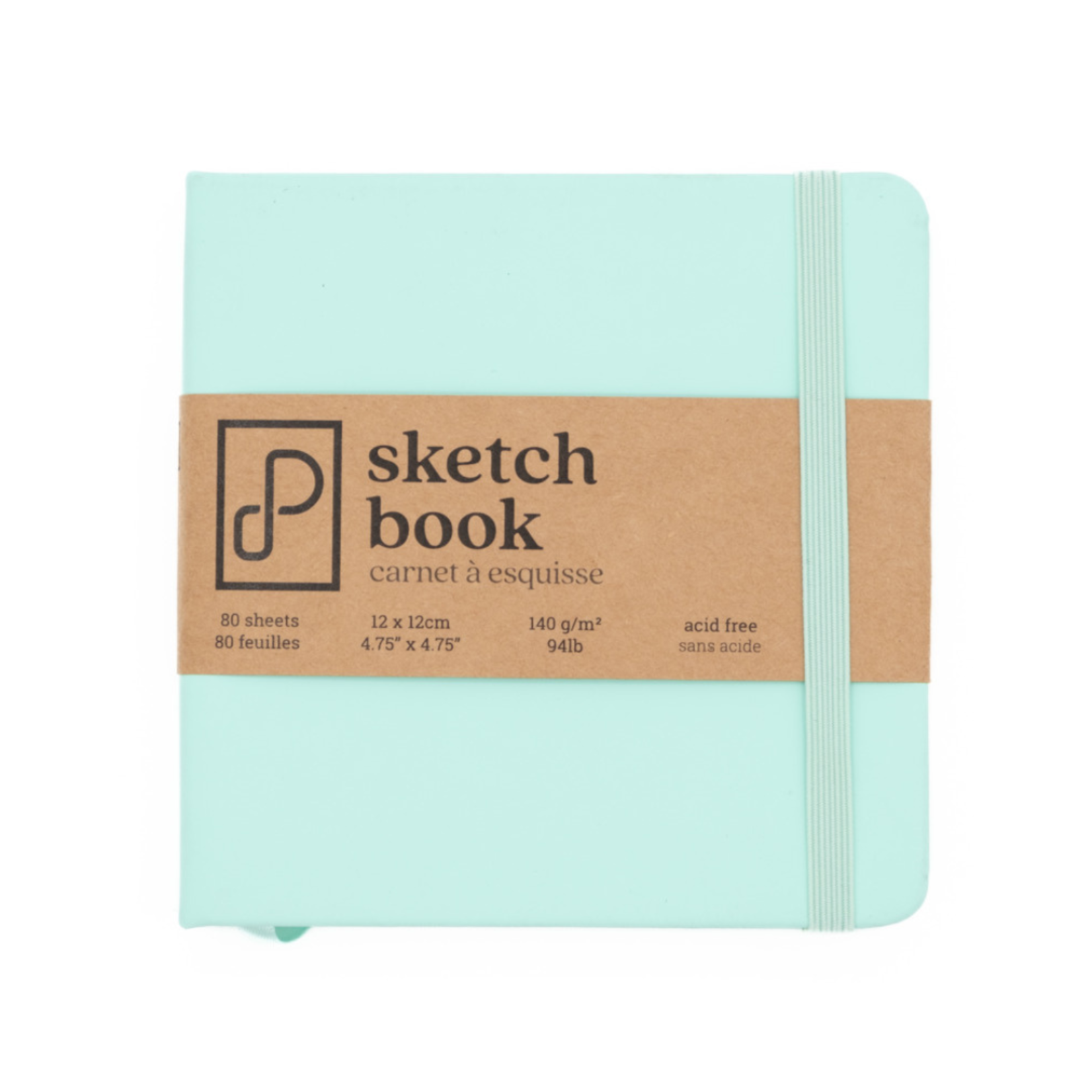PRISM STUDIO SKETCHBOOK 4.7X4.7" 80/SHT SEAFOAM GREEN
