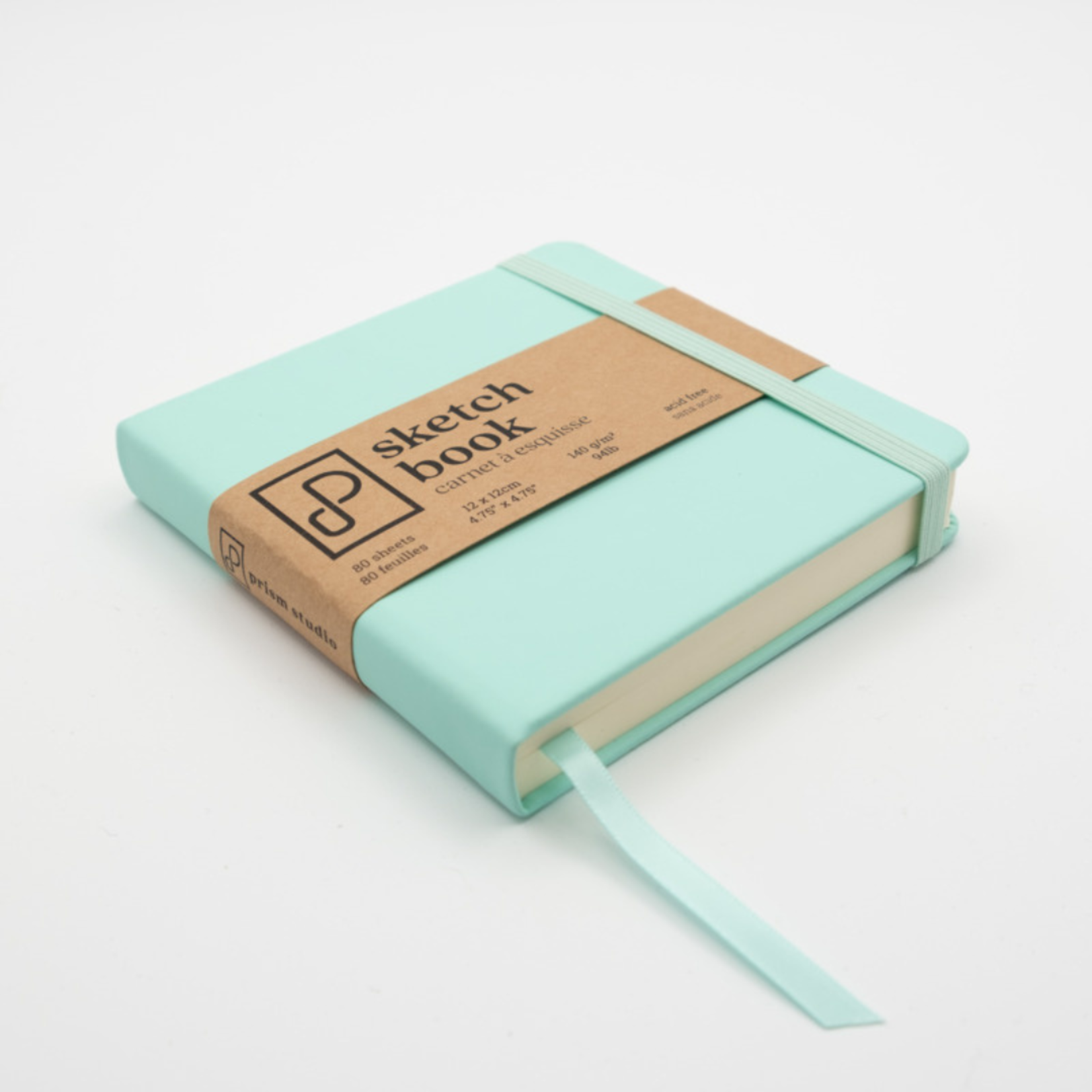 PRISM STUDIO SKETCHBOOK 4.7X4.7" 80/SHT SEAFOAM GREEN