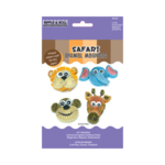 QUILLED CREATIONS QUILLING KIT MAGNETS SAFARI ANIMALS