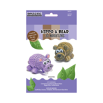 QUILLED CREATIONS QUILLING KIT 3D MINIATURE HIPPO & BEAR