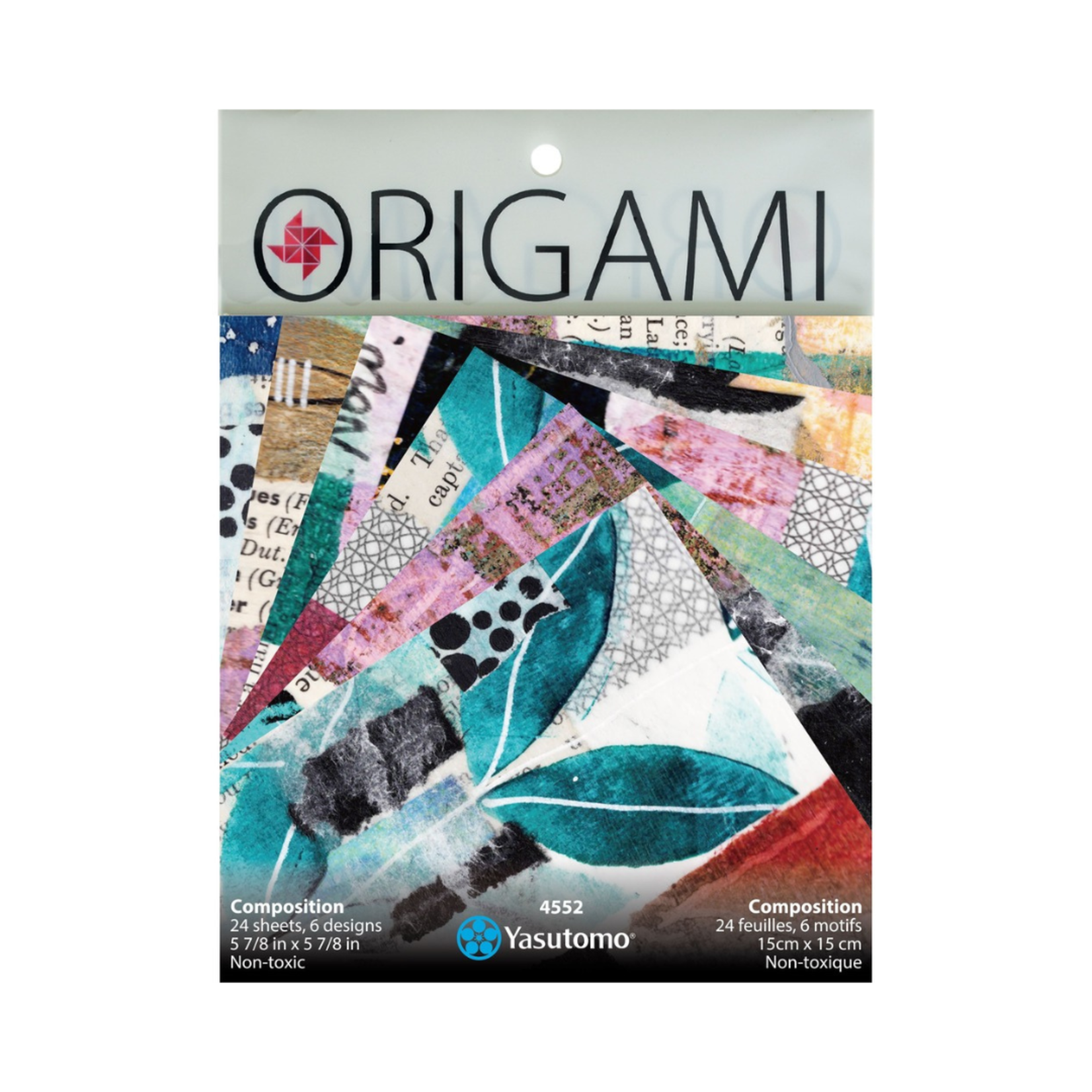 YASUTOMO YASUTOMO ORIGAMI PAPER 5 7/8" COMPOSITION 24/PK