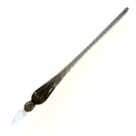 HERBIN ROUND GLASS DIP PEN BLACK