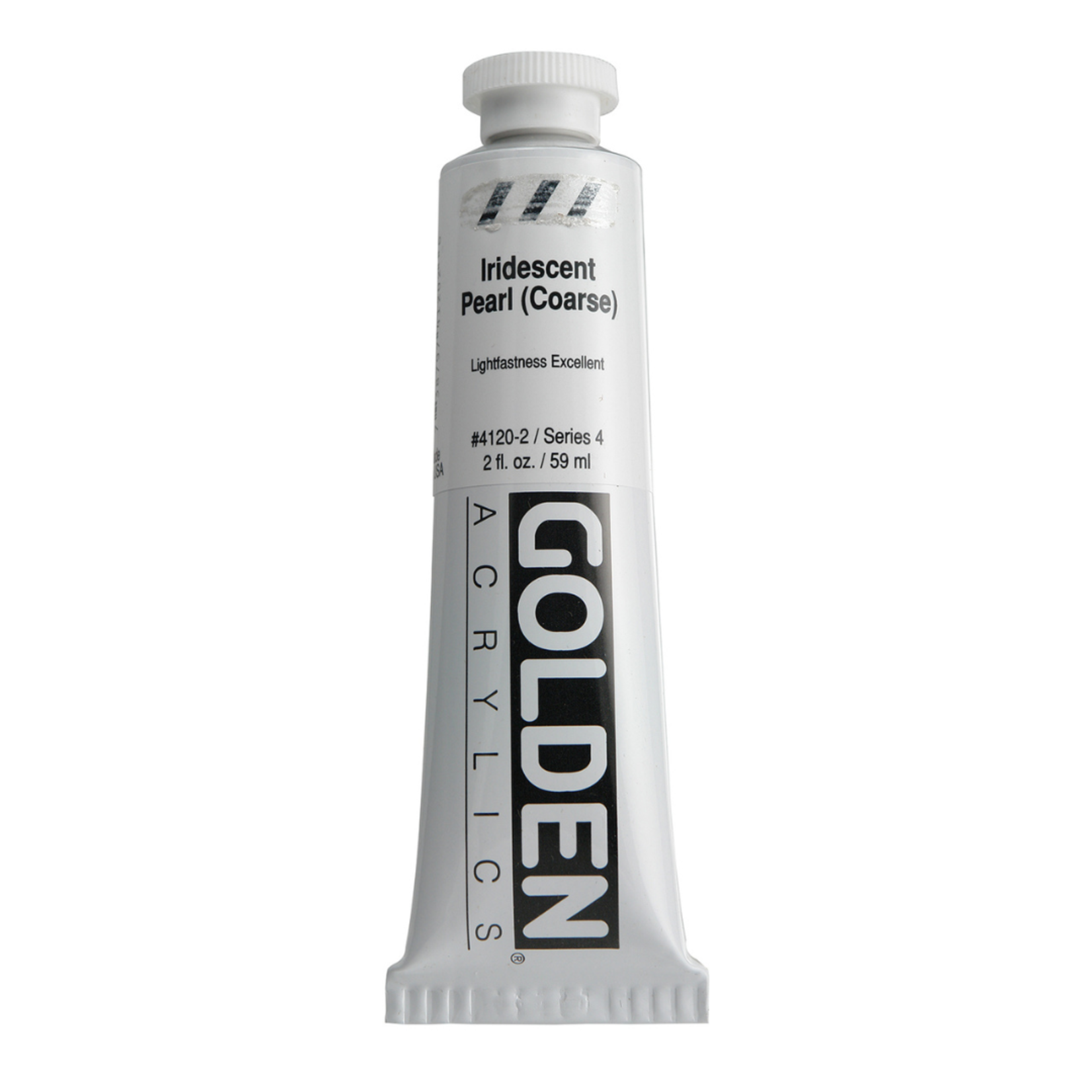 GOLDEN GOLDEN HEAVY BODY ACRYLIC 2OZ IRIDESCENT PEARL (COARSE)