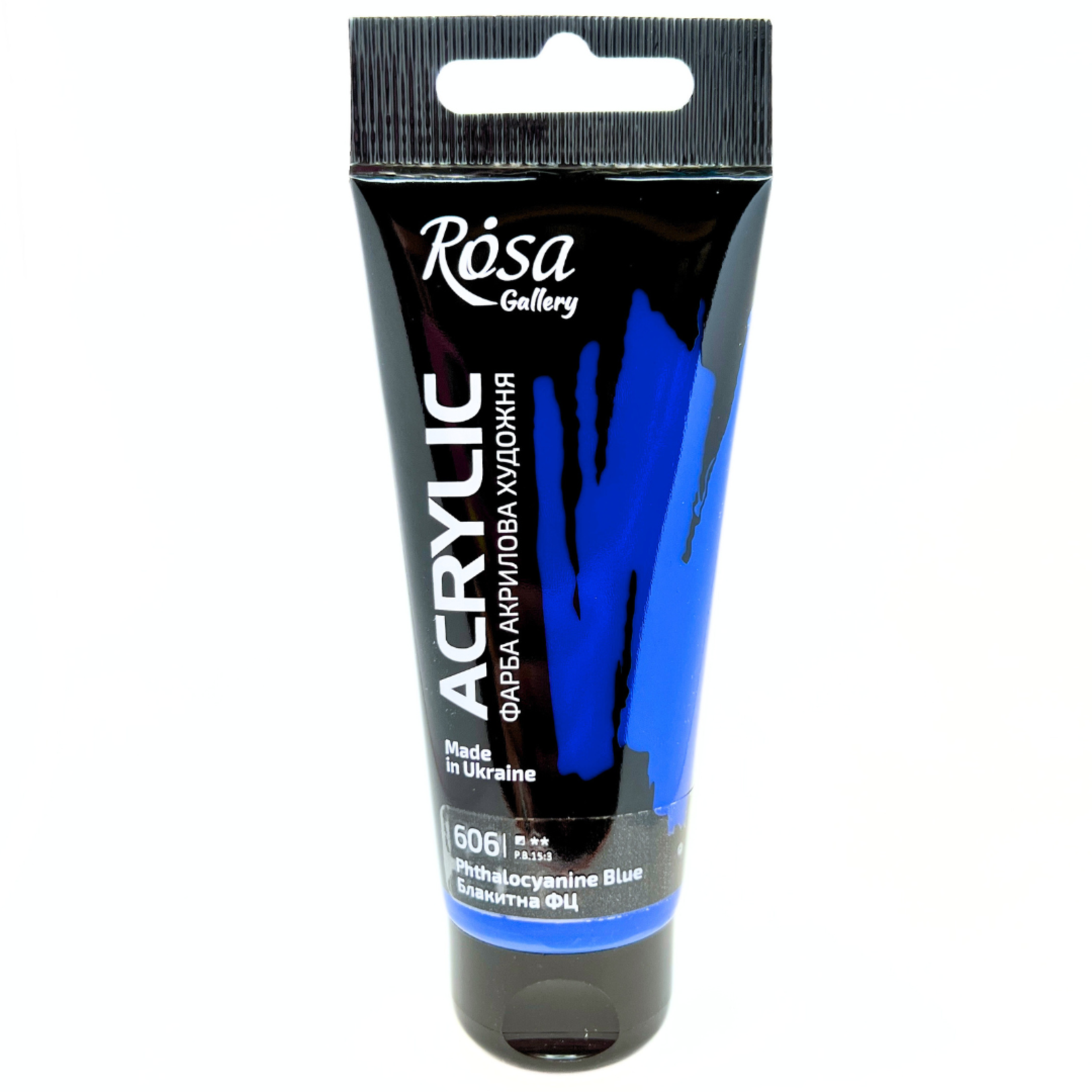 ROSA GALLERY ACRYLIC PAINT 60ML PHTHALOCYANINE BLUE #606
