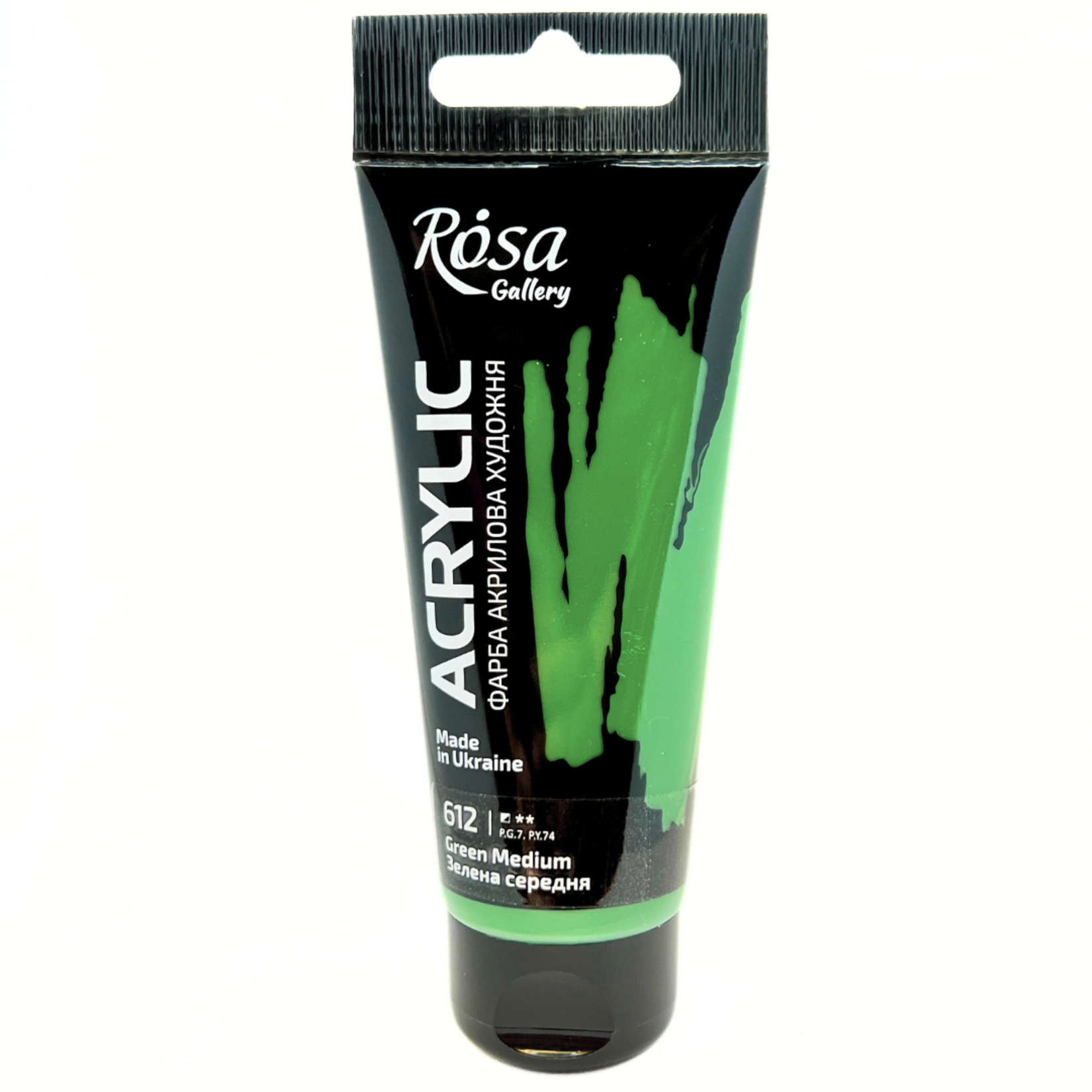 ROSA GALLERY ACRYLIC PAINT 60ML GREEN MEDIUM #612