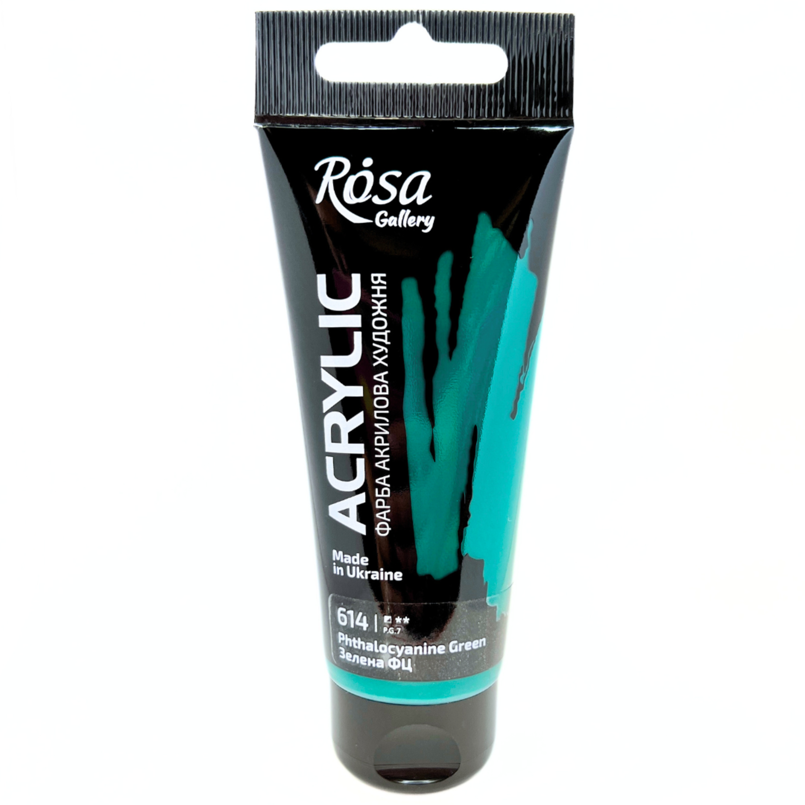 ROSA GALLERY ACRYLIC PAINT 60ML PHTHALOCYANINE GREEN #614