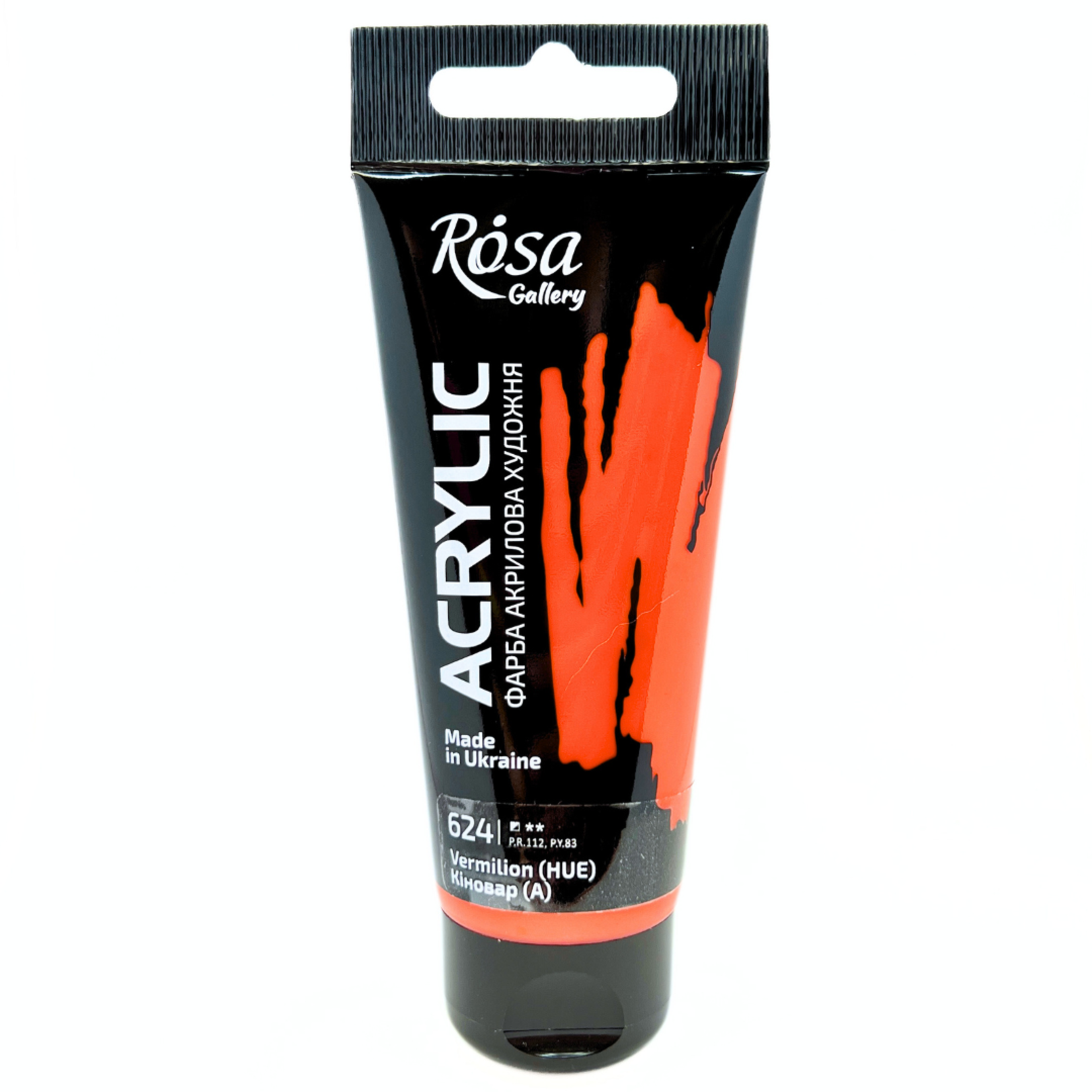 ROSA GALLERY ACRYLIC PAINT 60ML VERMILLION (HUE) #624