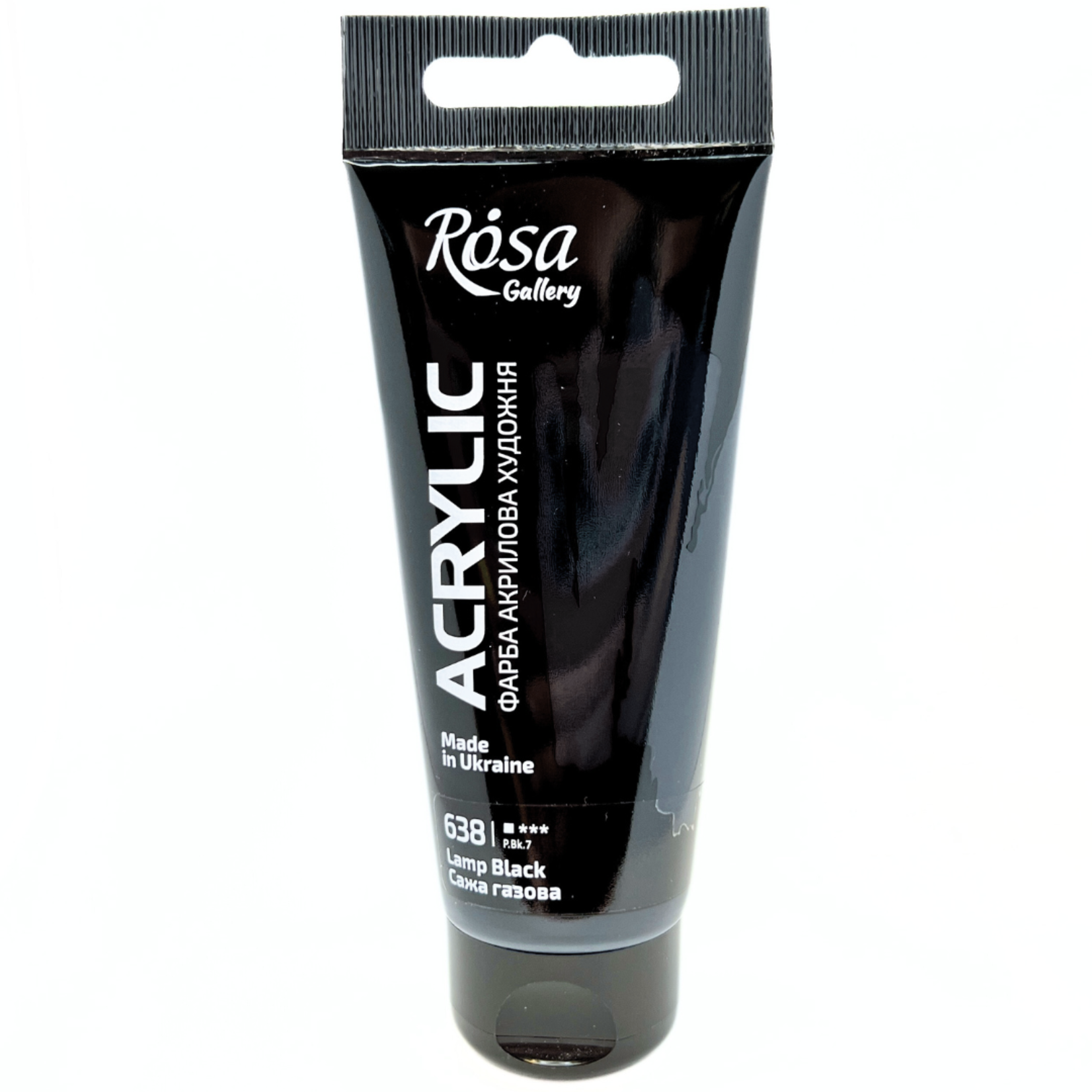 ROSA GALLERY ACRYLIC 60ML LAMP BLACK #638