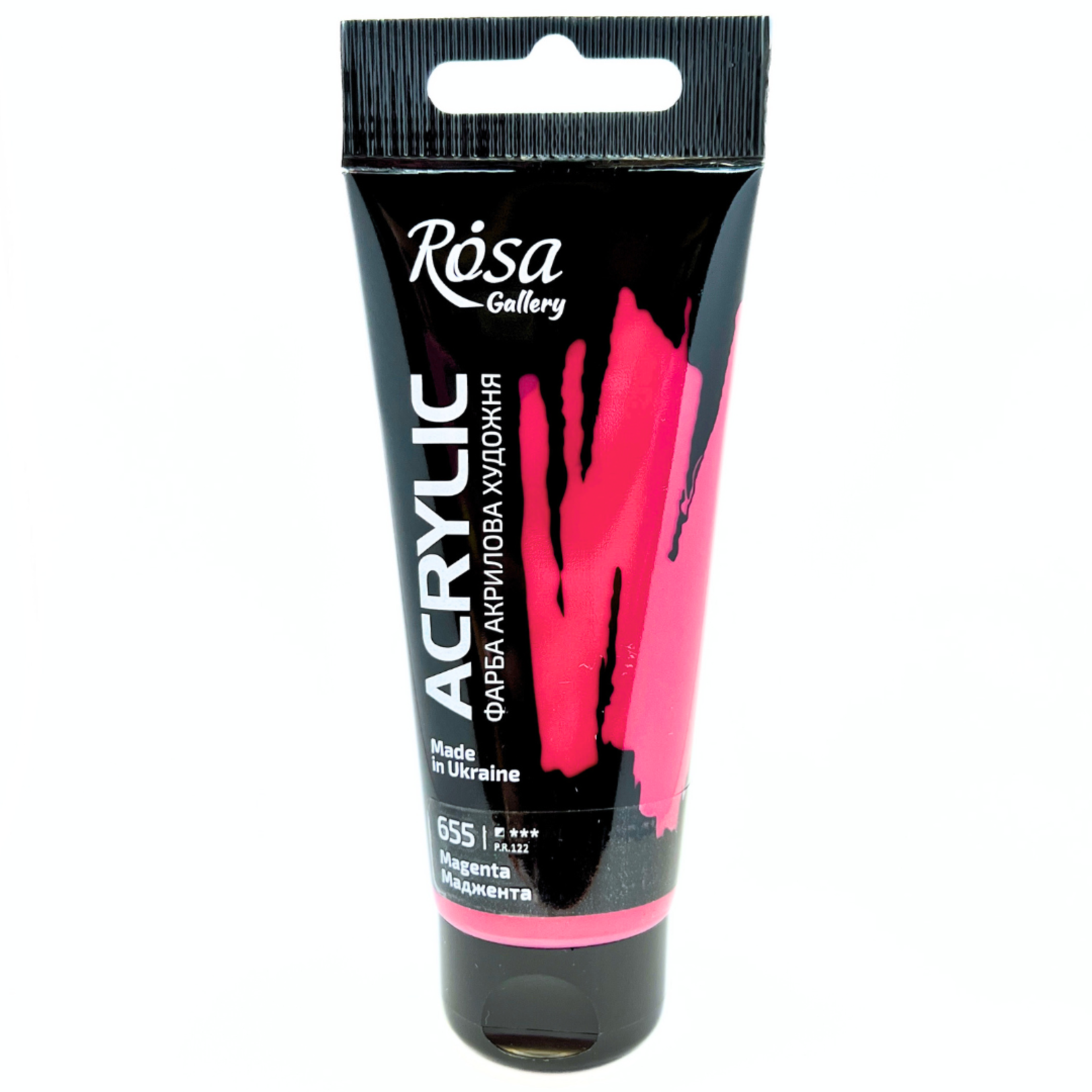ROSA GALLERY ACRYLIC PAINT 60ML MAGENTA #655