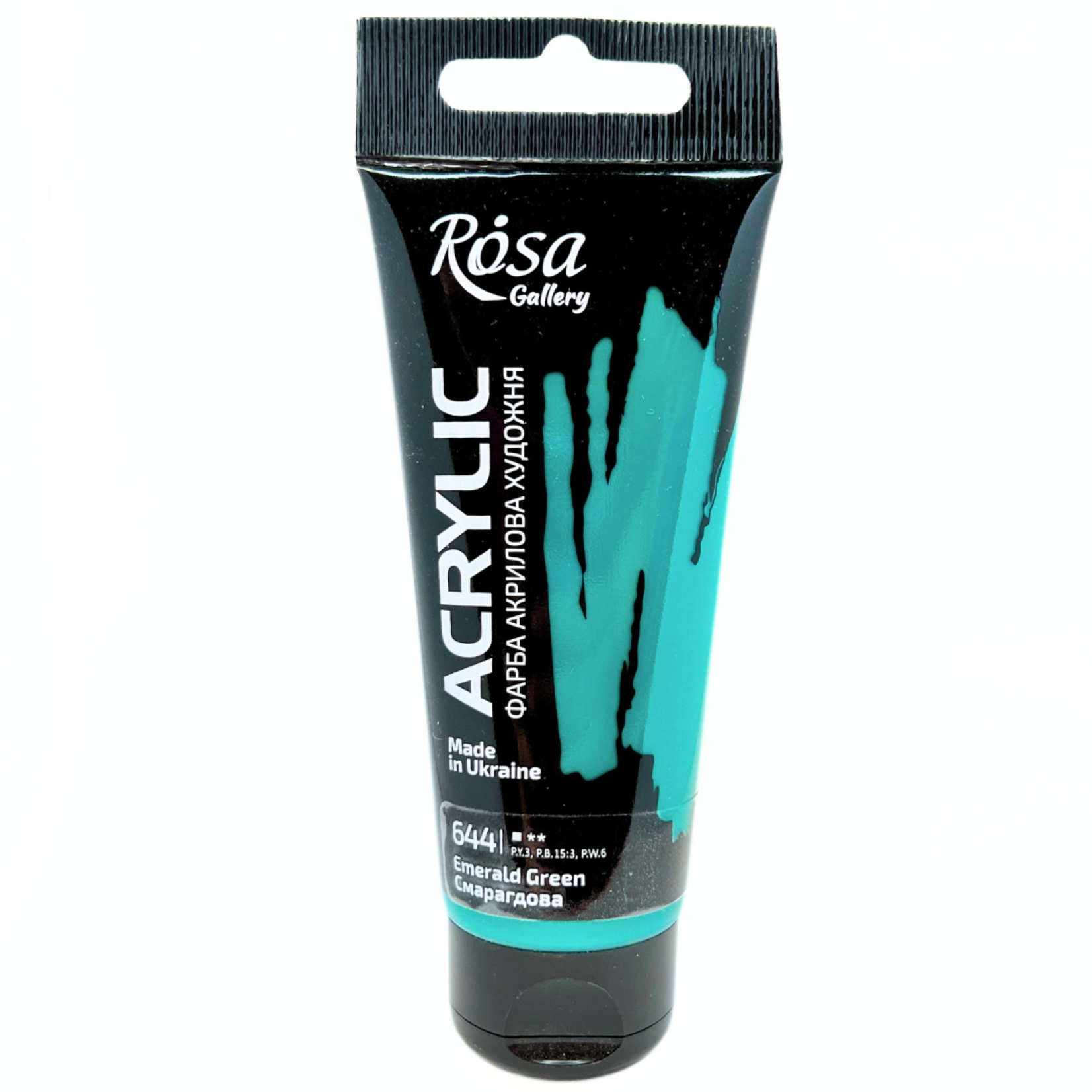ROSA GALLERY ACRYLIC PAINT 60ML EMERALD GREEN #644