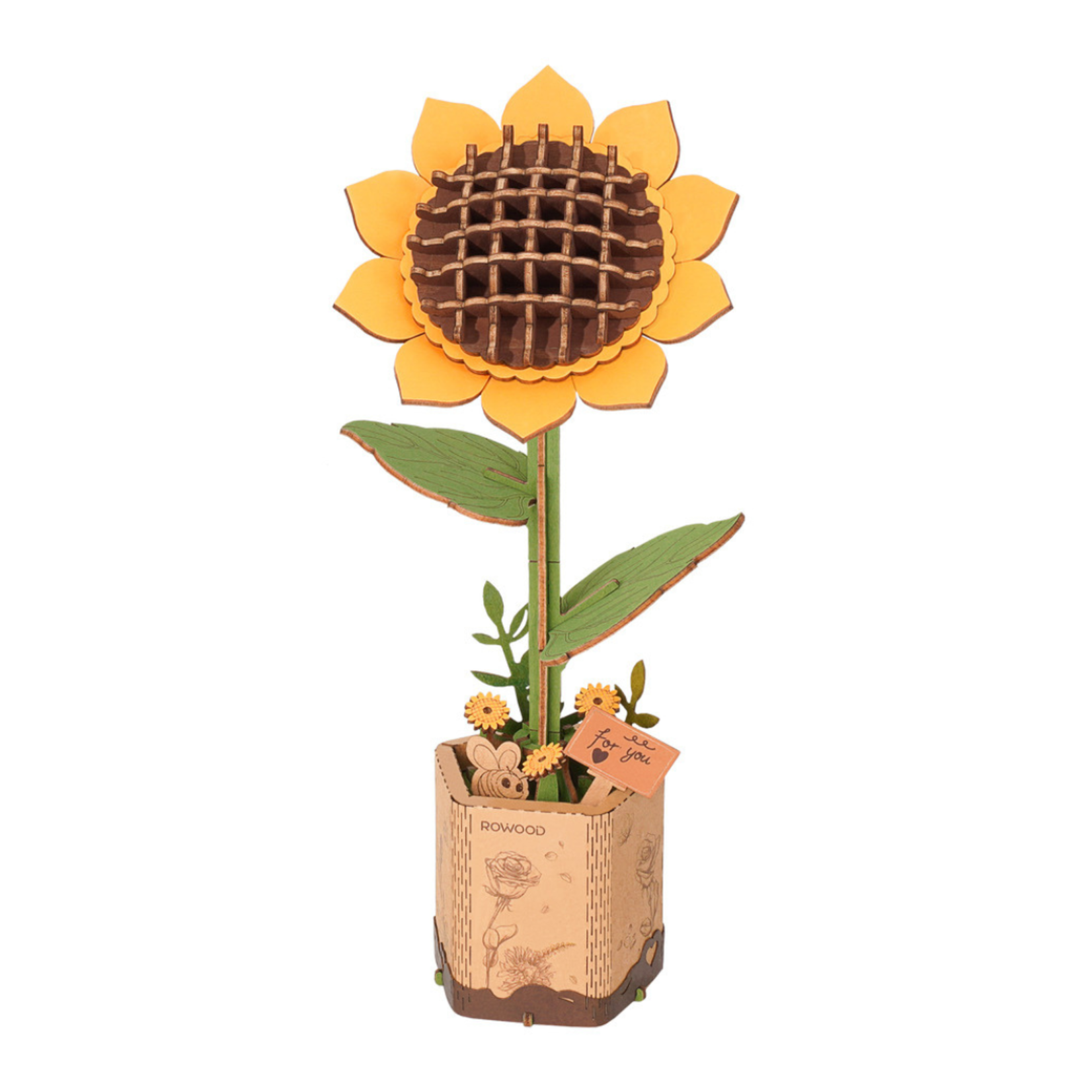 ROWOOD 3D WOODEN PUZZLE SUNFLOWER