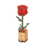 ROWOOD 3D WOODEN PUZZLE RED ROSE