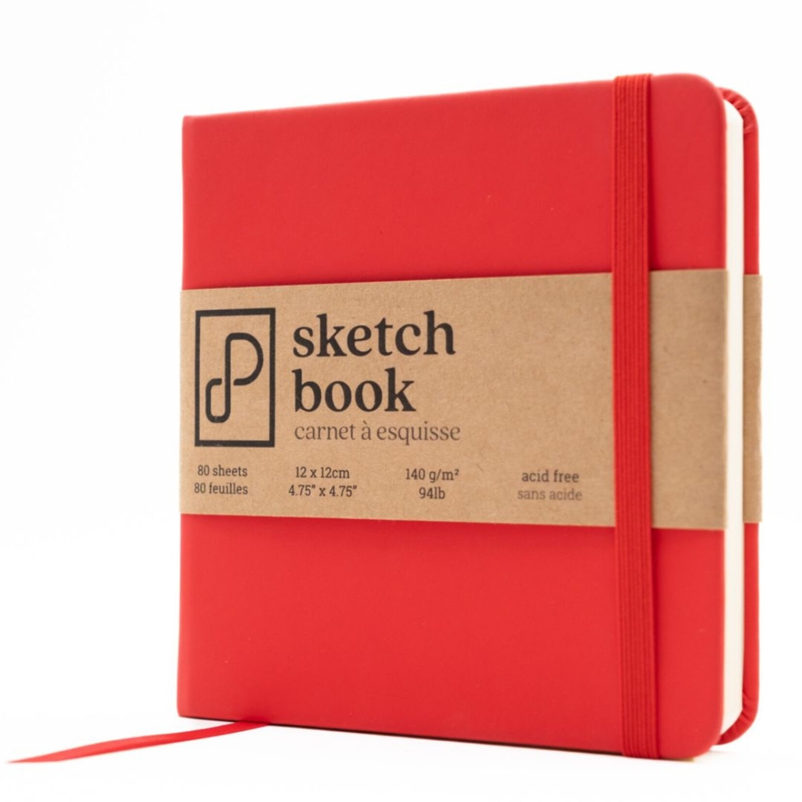 PRISM STUDIO SKETCHBOOK 4.7X4.7" 80/SHT FIESTA RED