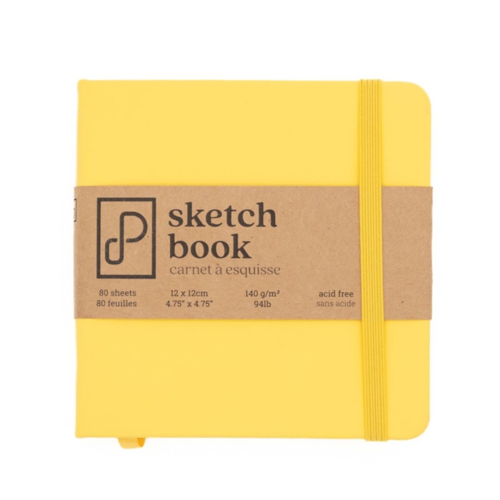 PRISM STUDIO SKETCHBOOK 4.7X4.7" 80/SHT GRAFFITI YELLOW