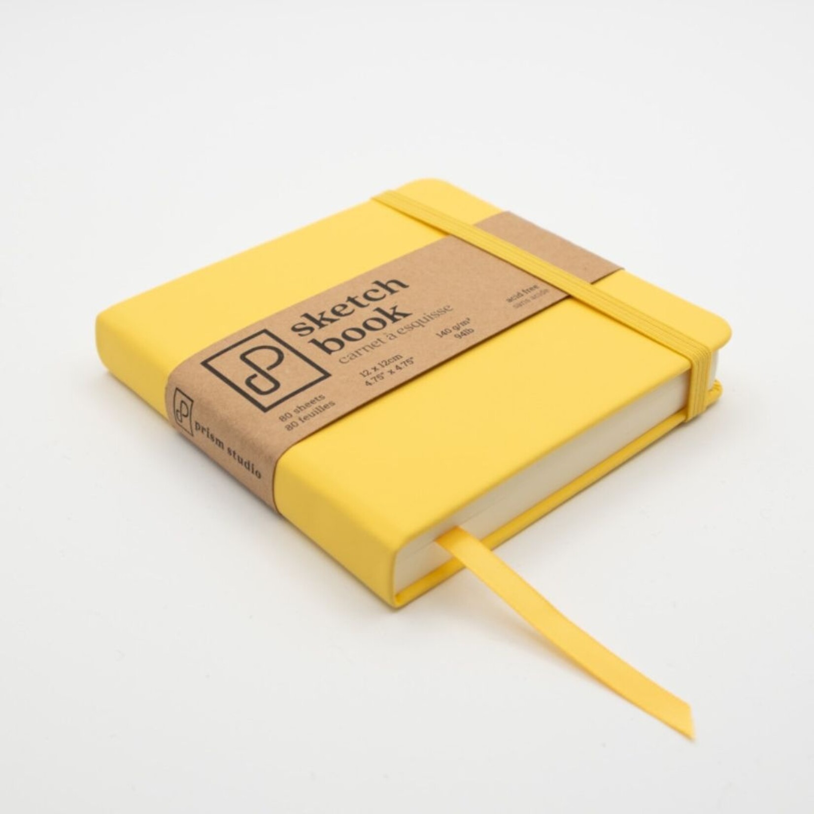 PRISM STUDIO SKETCHBOOK 4.7X4.7" 80/SHT GRAFFITI YELLOW