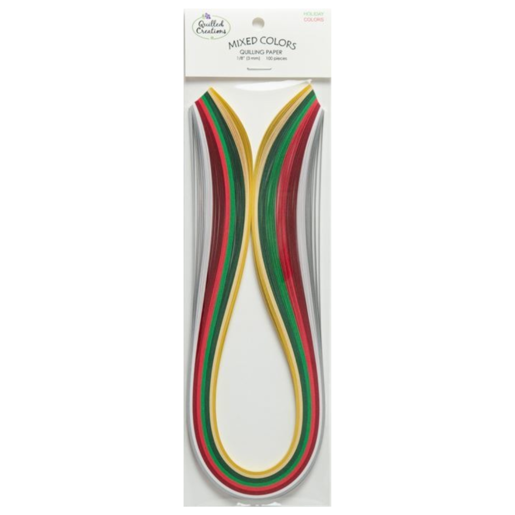 QUILLED CREATIONS QUILLED CREATIONS MIXED PAPER PACK 1/4" MIXED COLOURS