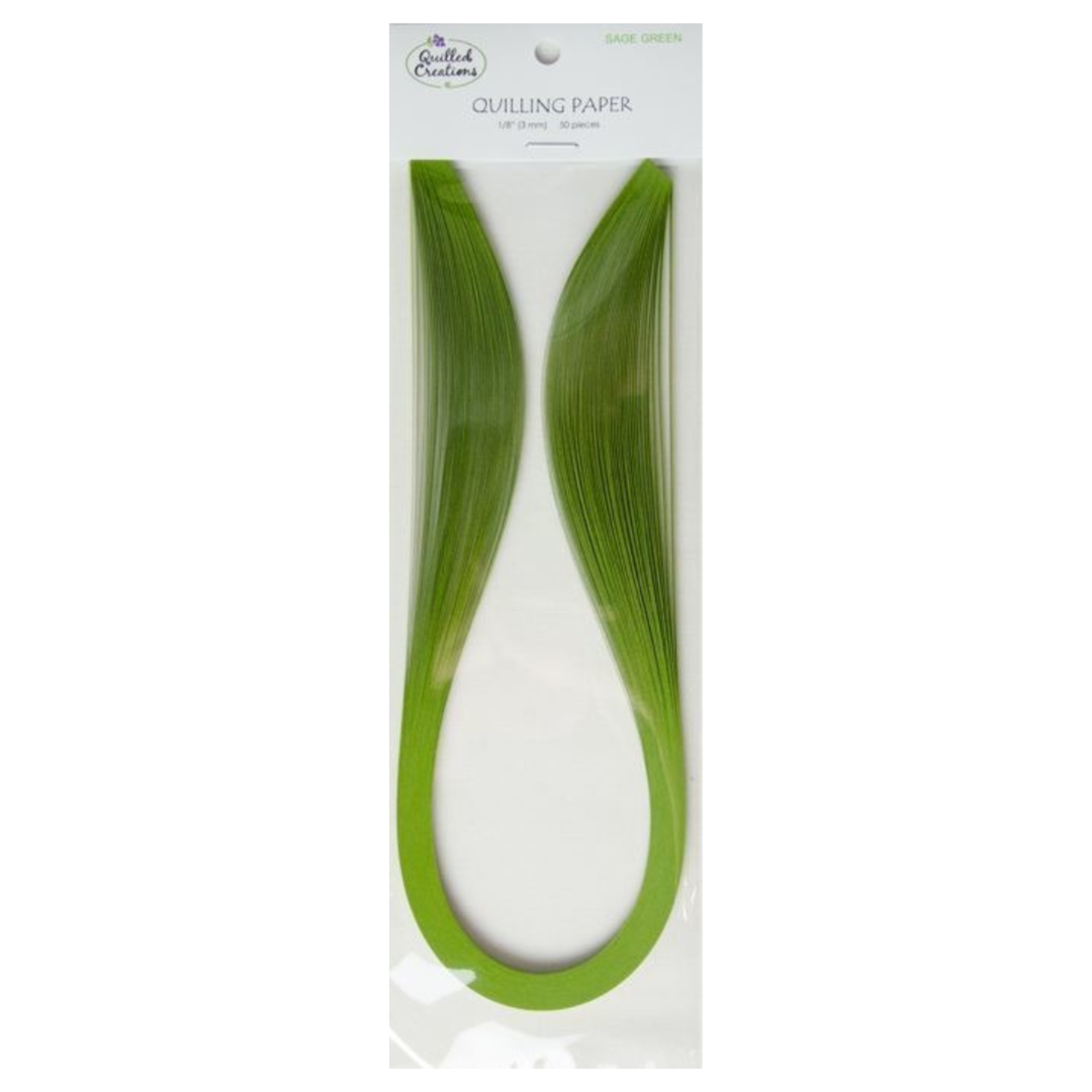 QUILLED CREATIONS QUILLED CREATIONS SOLID PAPER 1/8" SAGE GREEN
