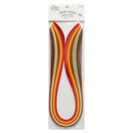 QUILLED CREATIONS MIXED PAPER PACK 1/4" AUTUMN COLOURS