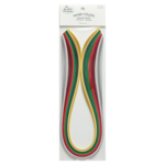 QUILLED CREATIONS MIXED PAPER PACK 1/8" HOLIDAY COLOURS