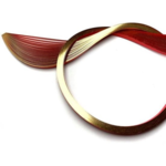 QUILLED CREATIONS METALLIC EDGE PAPER 1/8" GOLD ON RED