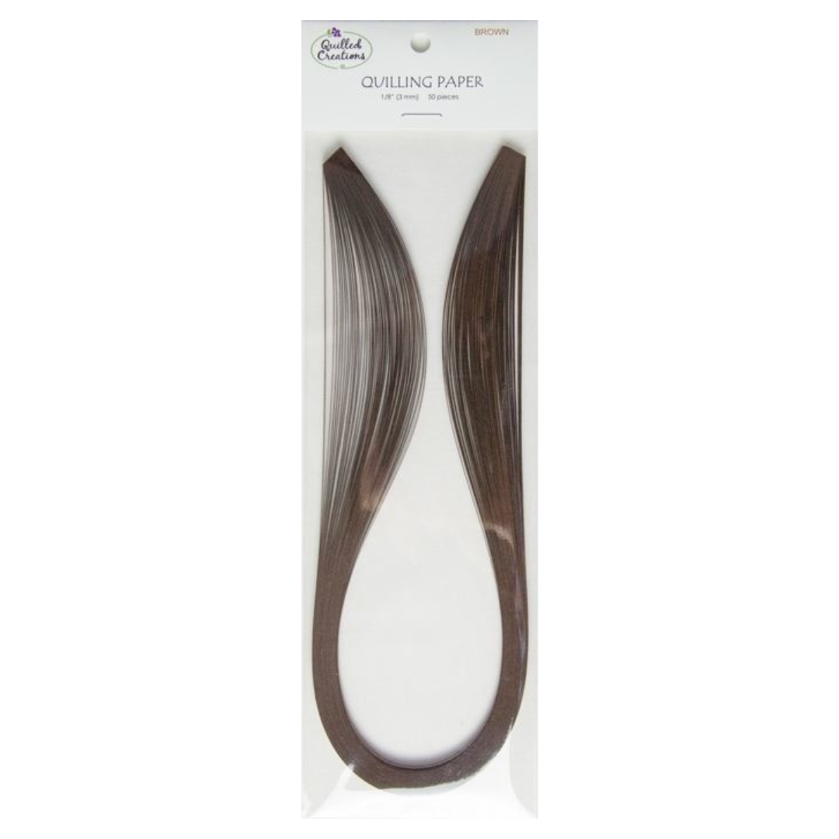 QUILLED CREATIONS SOLID PAPER 1/8" BROWN