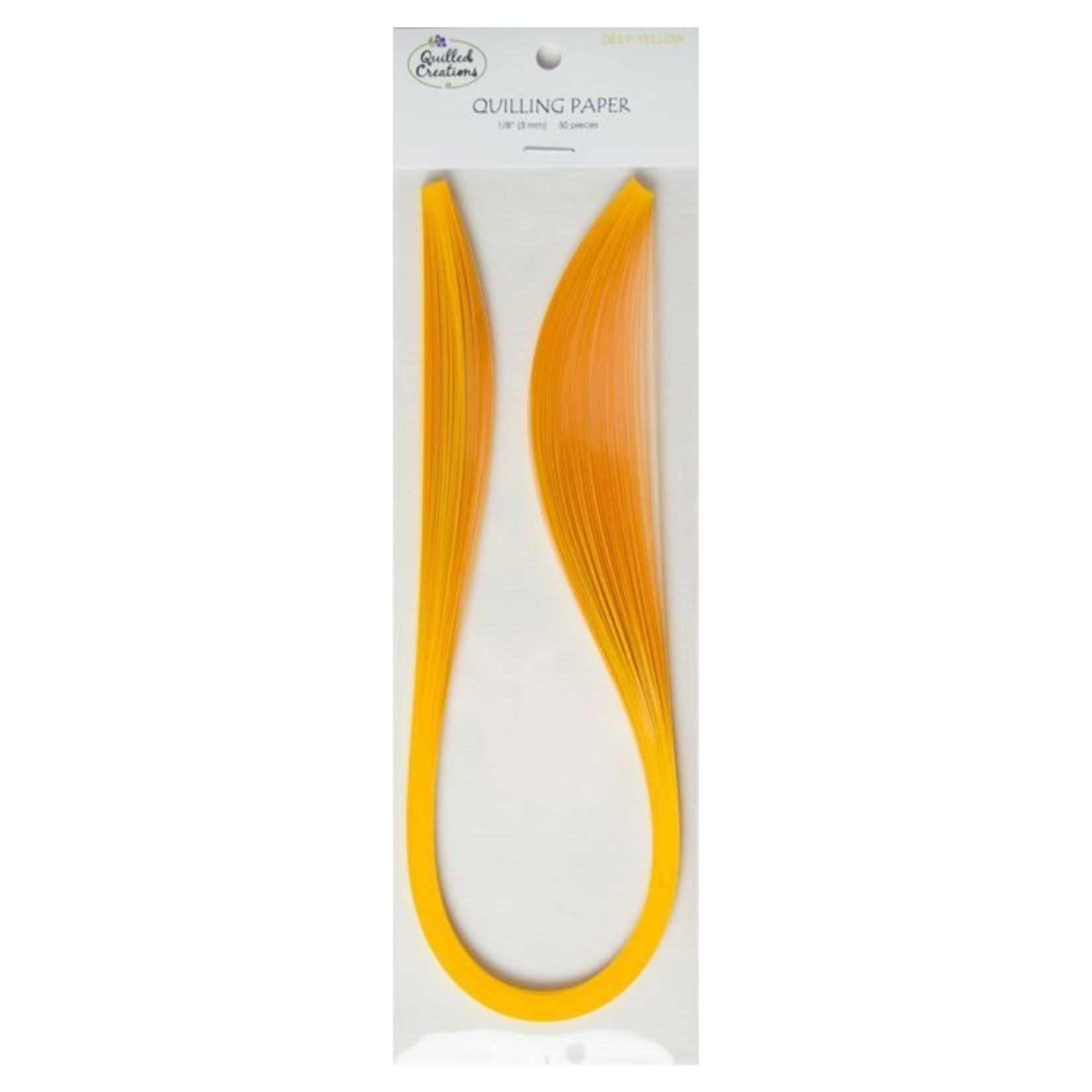 QUILLED CREATIONS SOLID PAPER 1/8" DEEP YELLOW