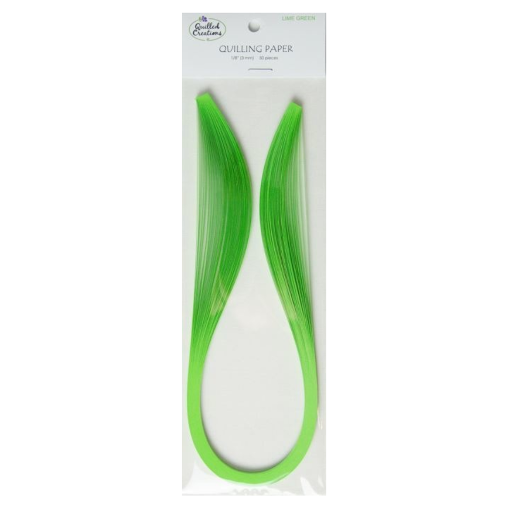 QUILLED CREATIONS SOLID PAPER 1/8" LIME GREEN
