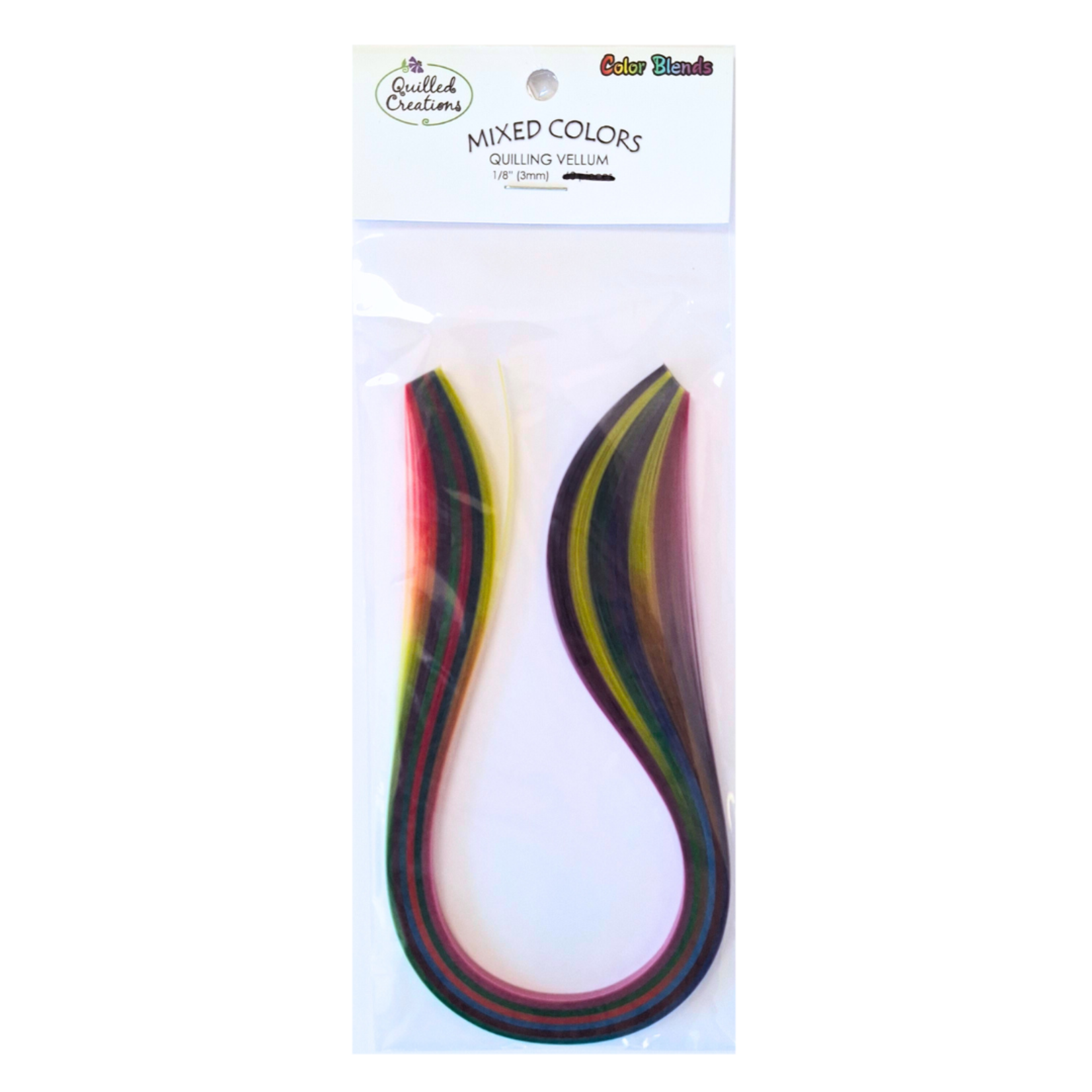 QUILLED CREATIONS MIXED PAPER PACK 1/8" COLOUR BLENDS