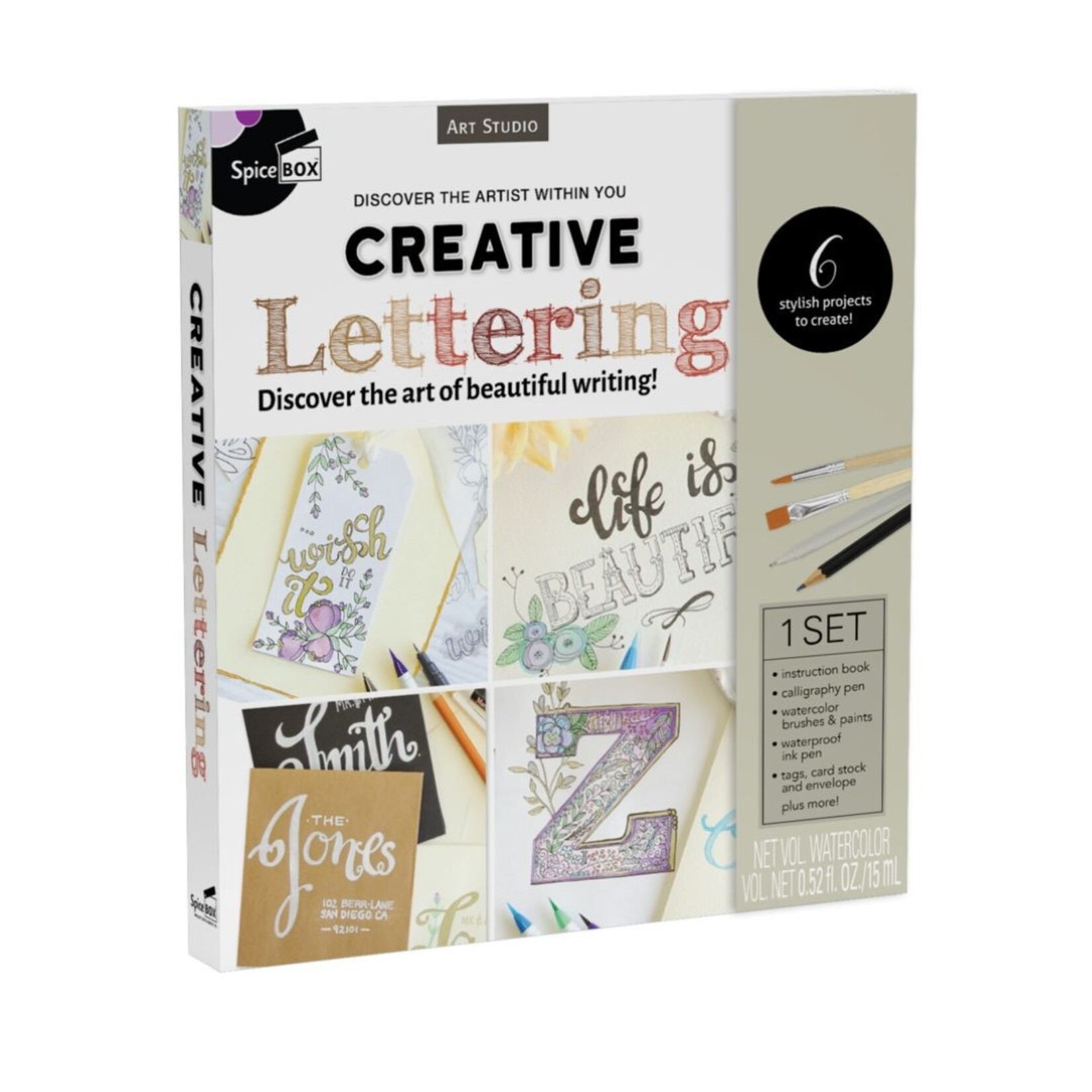 SPICEBOX ART STUDIO CREATIVE LETTERING KIT