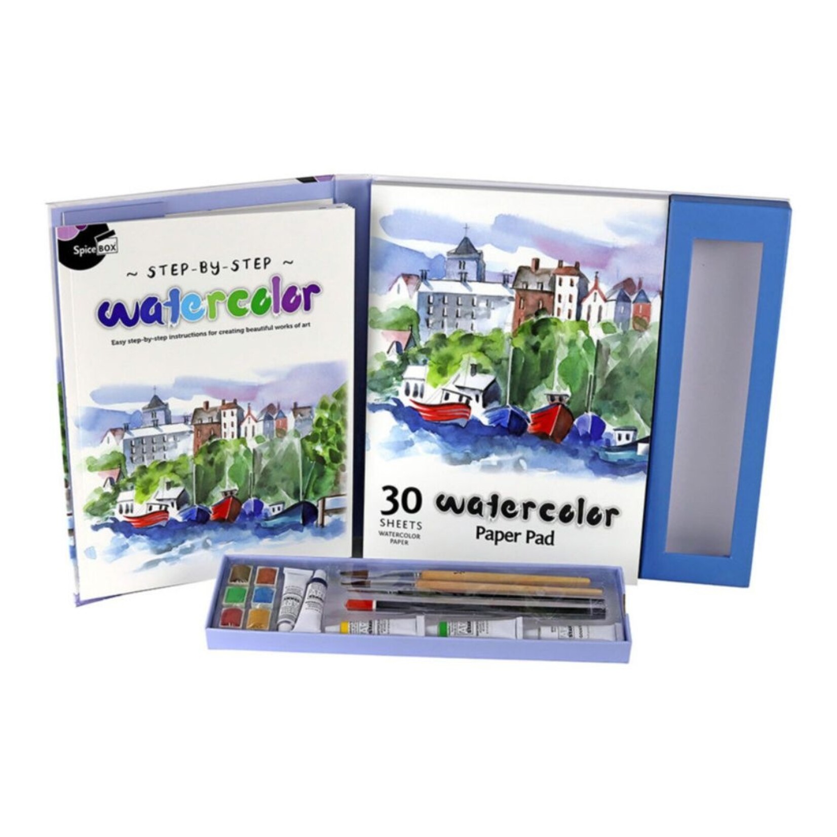 SPICEBOX STEP BY STEP WATERCOLOUR KIT