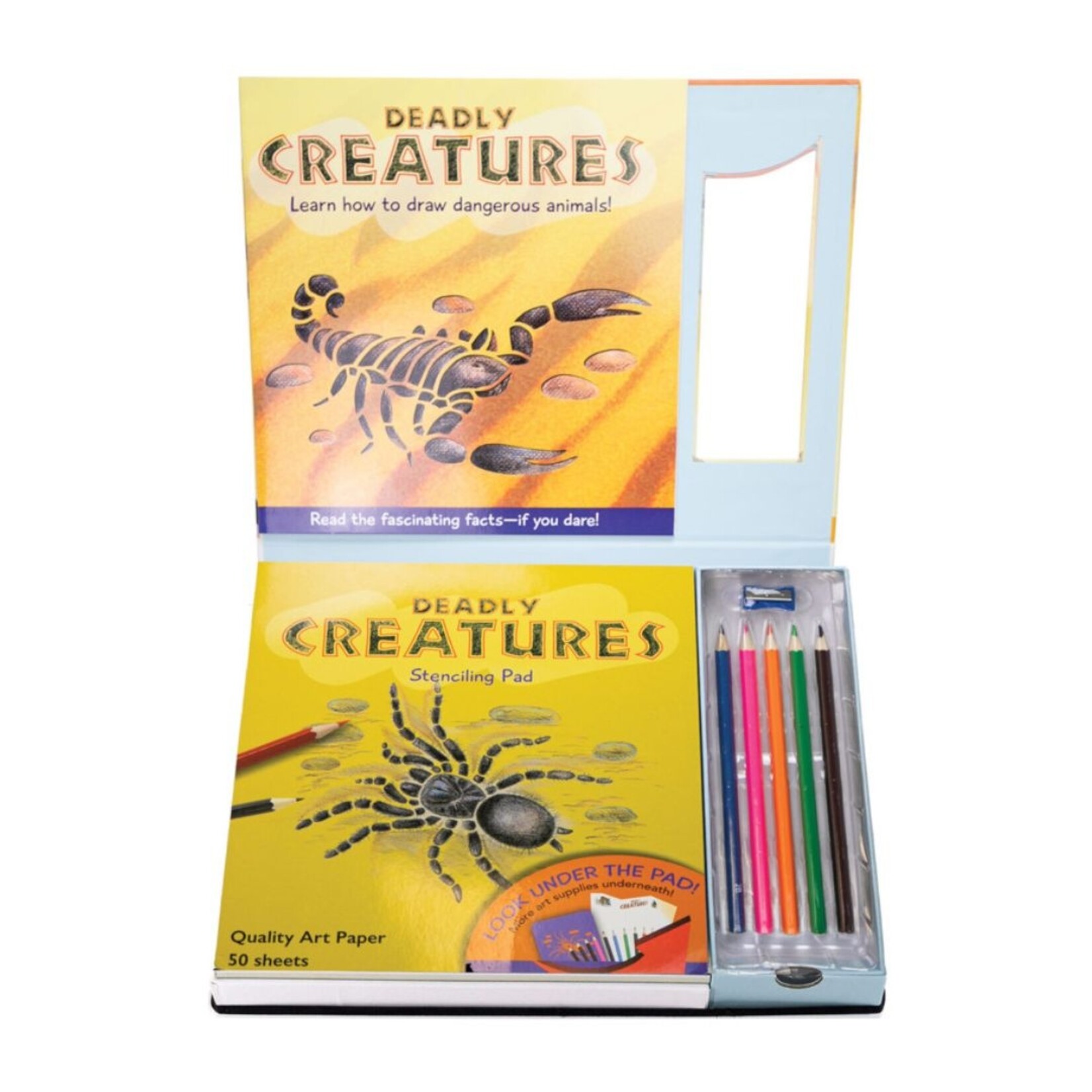 SPICEBOX LEARN AND DRAW DEADLY CREATURES KIT