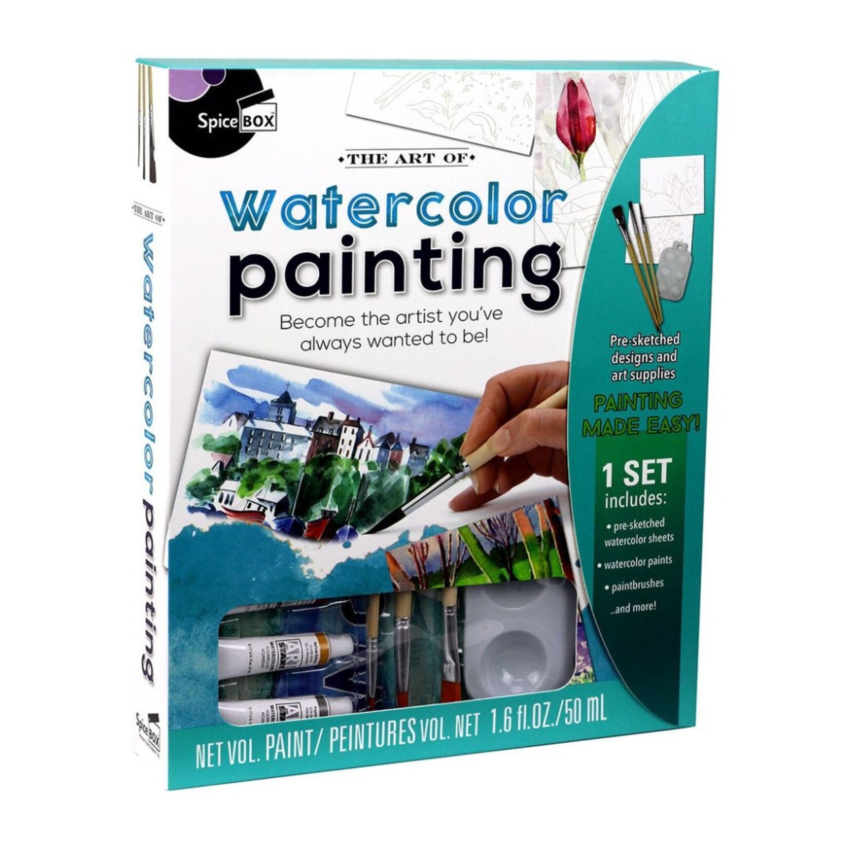 SPICEBOX THE ART OF WATERCOLOUR PAINTING KIT