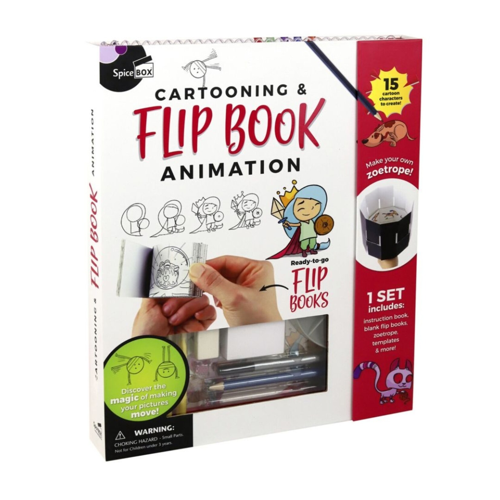 SPICEBOX PETITE PICASSO CARTOONING & FLIP BOOK ANIMATION KIT