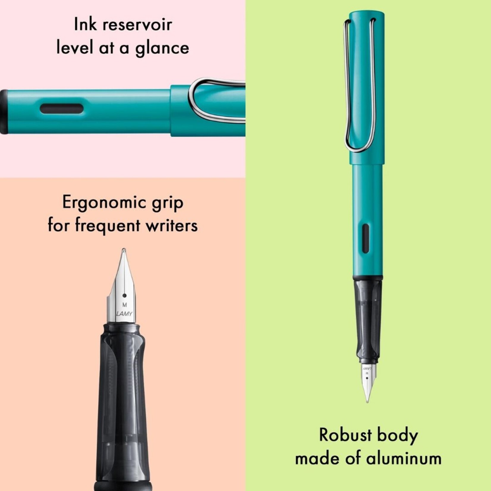 LAMY AL-STAR FOUNTAIN PEN TURMALINE F