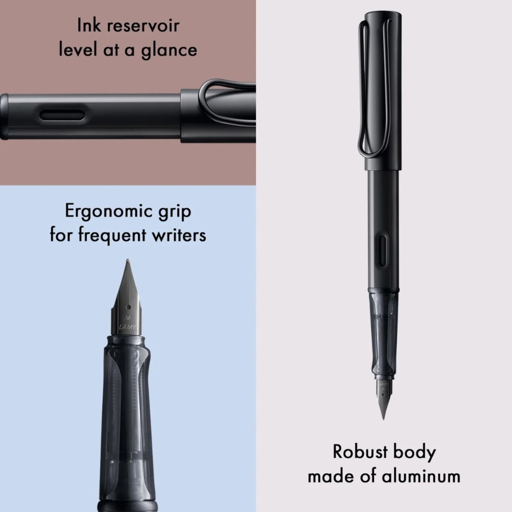 LAMY AL-STAR FOUNTAIN PEN BLACK M