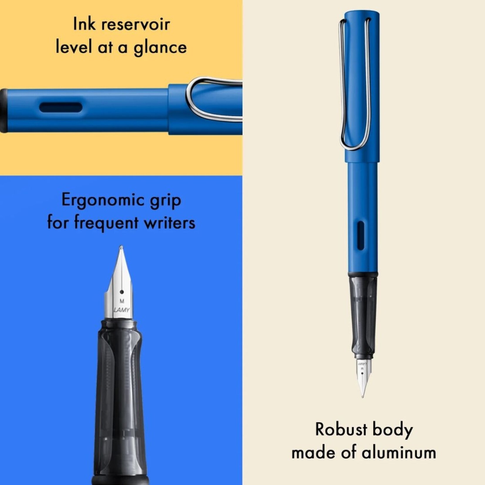 LAMY AL-STAR FOUNTAIN PEN OCEAN BLUE M