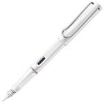 LAMY SAFARI FOUNTAIN PEN SHINY WHITE F